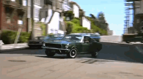 Steve Mcqueen Burnout Mustang